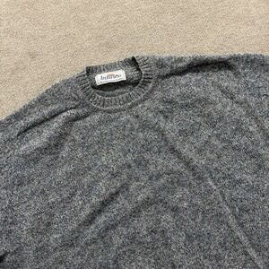 Antartex Sweater Jumper Men's Size L 100% Wool Gray Knit